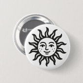 Sun Ronde Button 5,7 Cm (Voorkant /achterkant)