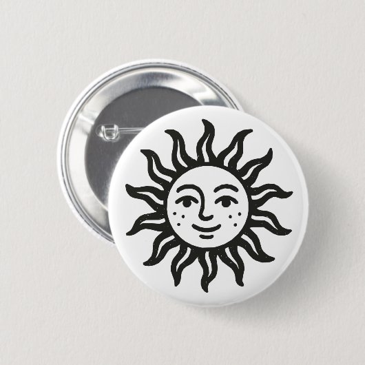 Sun Ronde Button 5,7 Cm (Voorkant /achterkant)