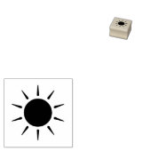"Sun" Rubberen stempel (Gestempeld)