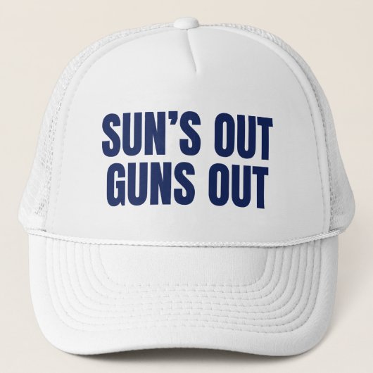 Sun’s Out Guns Out Trucker Pet (Voorkant)