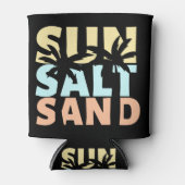 Sun Salt Sand Beach Summer Blikjeskoeler (Voorkant)