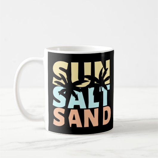 Sun Salt Sand Beach Summer Koffiemok (Links)