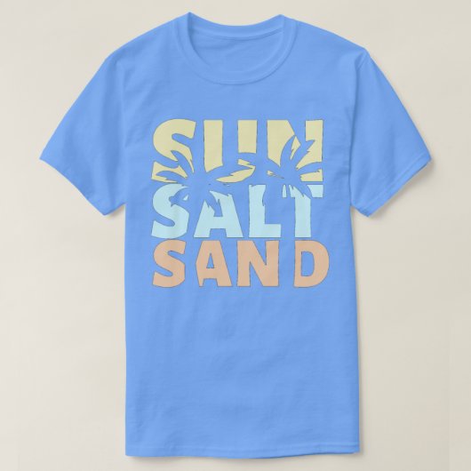 Sun Salt Sand Beach Summer T-shirt (Design voorkant)