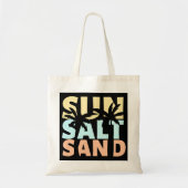 Sun Salt Sand Beach Summer Tote Bag (Voorkant)