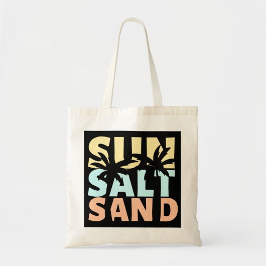 Sun Salt Sand Beach Summer Tote Bag (Voorkant)