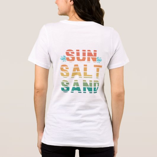 "sun salt sand" t-shirt (Achterkant)