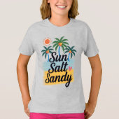 Sun Salt Sandy - Tropische strandvakantie T-shirt (Voorkant)