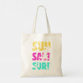 Sun Salt Surf - Zomerstemming Tote Bag (Achterkant)