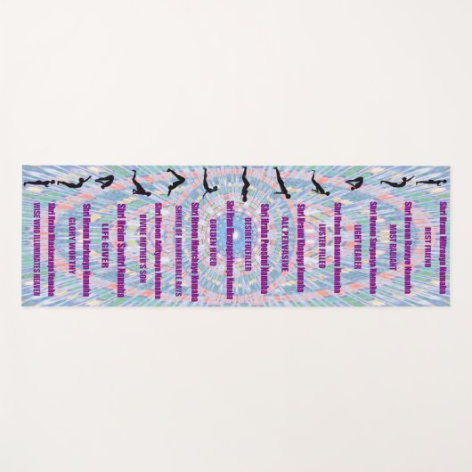 Sun Salutations Yogamat (Voorkant (horizontaal))