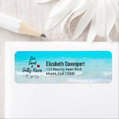 Sun Sand and Salty Kisses Tropical Beach Etiket (Insitu)