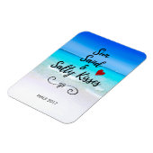 Sun Sand and Salty Kisses Tropical Beach Magneet (Linkerzijde)