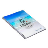 Sun Sand and Salty Kisses Tropical Beach Notitieboek (Rechterzijde)