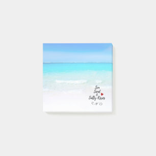 Sun Sand and Salty Kisses Tropical Beach Post-it® Notes