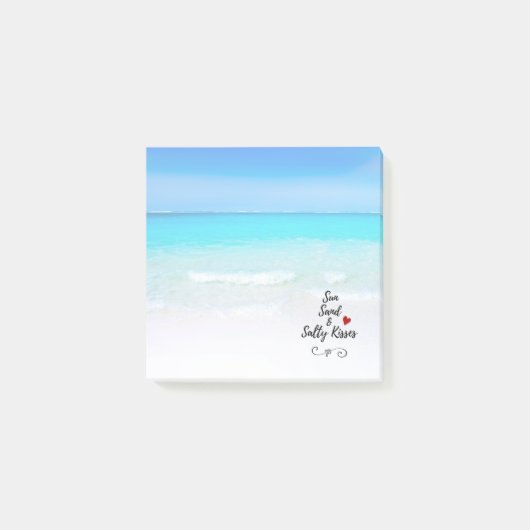 Sun Sand and Salty Kisses Tropical Beach Post-it® Notes (Voorkant)
