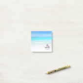 Sun Sand and Salty Kisses Tropical Beach Post-it® Notes (Op bureau)