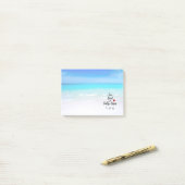 Sun Sand and Salty Kisses Tropical Beach Post-it® Notes (Op bureau)