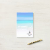 Sun Sand and Salty Kisses Tropical Beach Post-it® Notes (Op bureau)