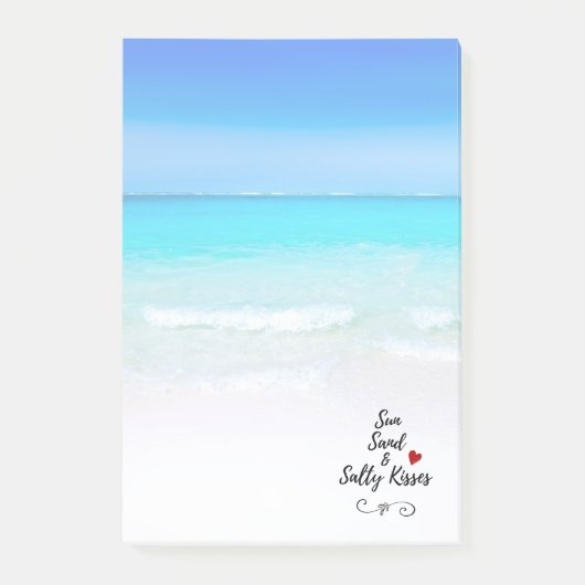 Sun Sand and Salty Kisses Tropical Beach Post-it® Notes (Voorkant)