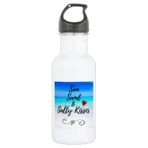 Sun Sand and Salty Kisses Tropical Beach Waterfles