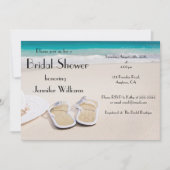 Sun & Sand Destination Bridal Shower-uitnodigingen Kaart (Voorkant)