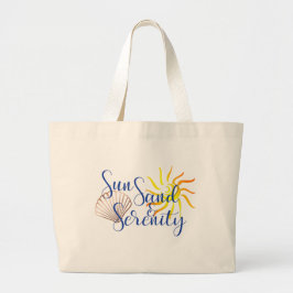 Sun Sand Serenity Large Beach Bag Grote Tote Bag