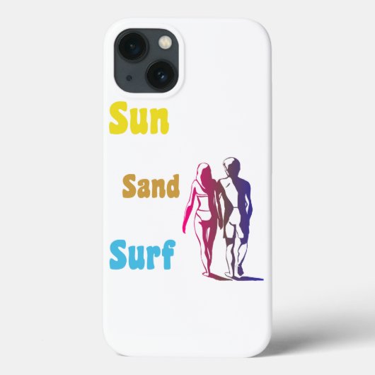 Sun Sand Surf Case-Mate iPhone Case (Achterkant)