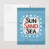 Sun Sand Zee Briefkaart (Voorkant / Achterkant)