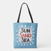 Sun Sand Zee Canvas tas (Achterkant)