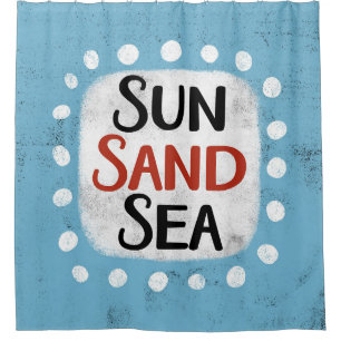 Sun Sand Zee Douchegordijn