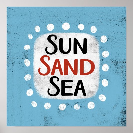 Sun Sand Zee Poster Wall Art (Voorkant)