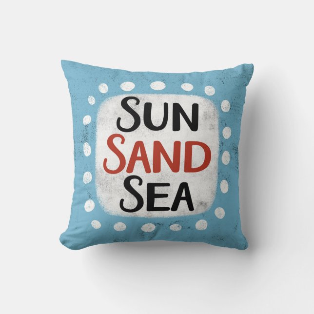 Sun Sand Zee Sierkussen (Voorkant)