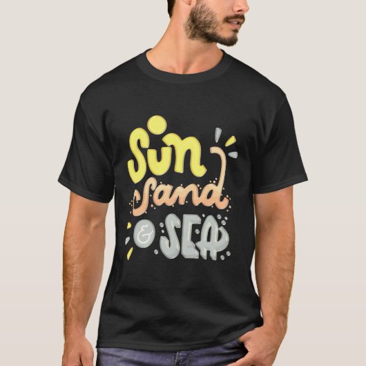Sun Sand Zee - Zomer T-shirt (Voorkant)