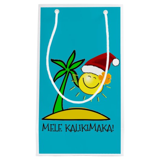 Sun Santa - Mele Kalikimaka Klein Cadeauzakje (Voorkant)