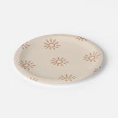 Sun Seamless Pattern,Minimal Sun Seamless Pattern, Papieren Bordje (Gekanteld)