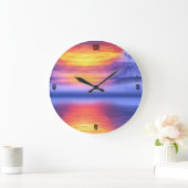 Sun set Acrylwand-klok Grote Klok (Huis)