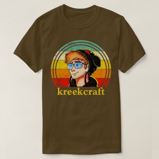 sun set kreekcraft t-shirt (Design voorkant)
