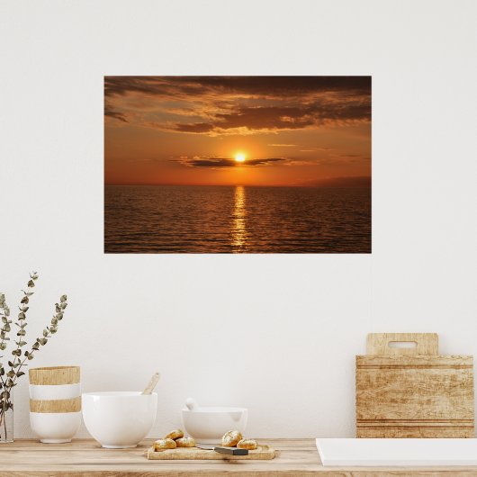 Sun-set op superieur poster (Keuken)
