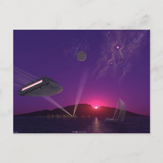 Sun Set Sail Briefkaart (Voorkant)