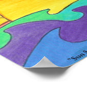 Sun Setting in the South Pacific" Poster (Hoek)