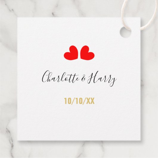 Sun Shades Bruiloft Favor Labels (Achterkant)