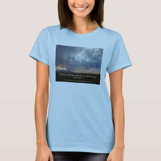 Sun Shines John Muir Women's T-shirt (Voorkant)