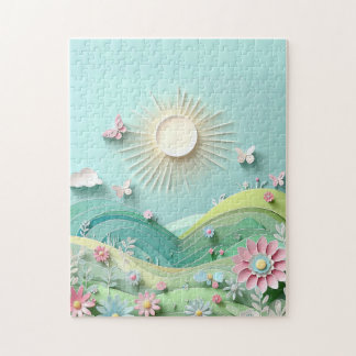 Sun Shining Over The Valley Legpuzzel