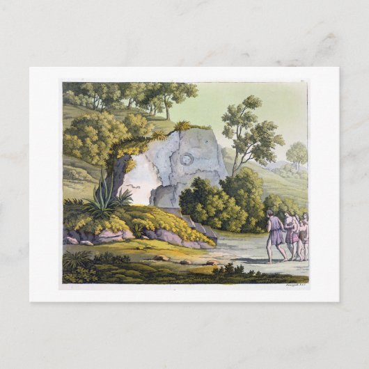 Sun shrine, Peru, uit Le Costume Ancien et Moder Briefkaart (Voorkant)