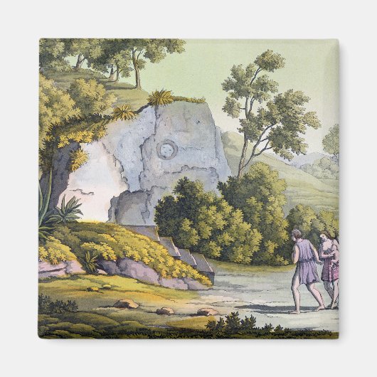 Sun shrine, Peru, uit Le Costume Ancien et Moder Magneet (Voorkant)