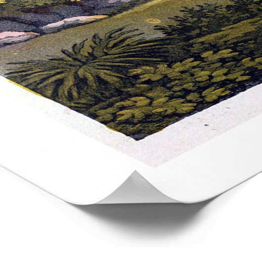 Sun shrine, Peru, uit Le Costume Ancien et Moder Poster (Hoek)