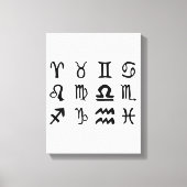 Sun Sign SIlhouettes Canvas Afdruk (Voorkant)