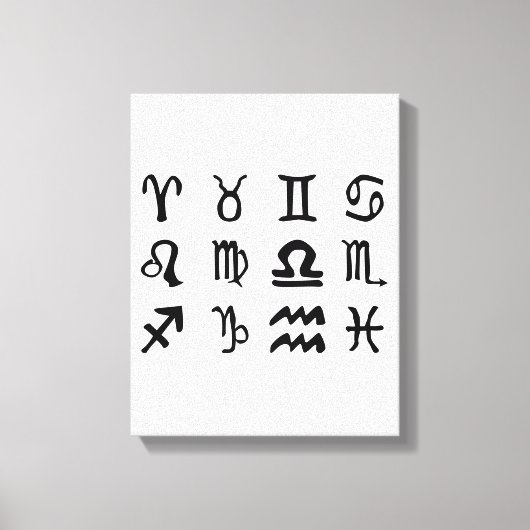 Sun Sign SIlhouettes Canvas Afdruk (Voorkant)