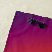 Sun Silhouette Black Raven Beach Towel Strandlaken (In situ)