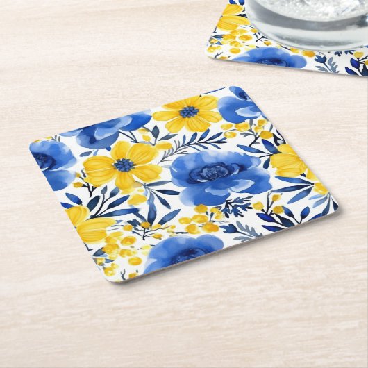 Sun & Sky-Onderzetters Kartonnen Onderzetters (Schuin)