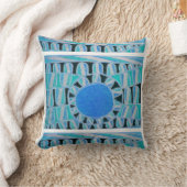 SUN SOLAR ENERGY Blauwgroen Blue Black White Kussen (Deken)